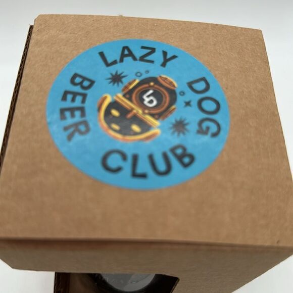 Lazy dog beer club release number 17 glass new in box Deep Sea Society - Picture 3 of 6